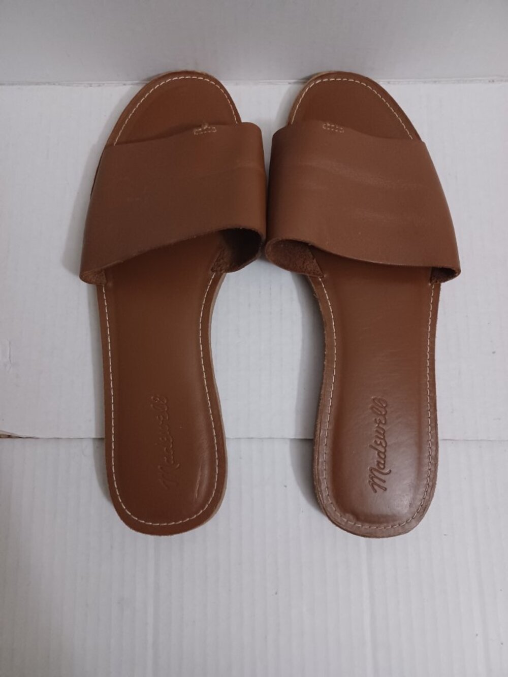 MADEWELL THE BOARDWALK POST SLIDE SANDALS BROWN SIZE 11 - Picture 9 of 16